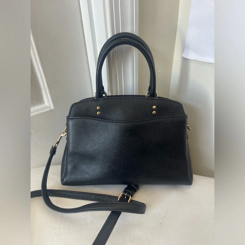 Coach Mini Lillie Carryall Black Satchel Bag EUC - Picture 3 of 13